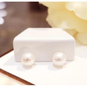 미니골드 14K 8 8.5mm 천연담수진주 귀걸이 EWWM4001