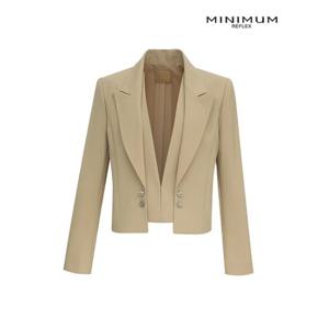 [미니멈]더블 크롭 자켓 MYAGWJ2020-BE