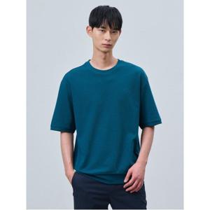 [빈폴멘] 밀라노조직 솔리드 라운드넥 티셔츠 - 그린 BC4342C14M