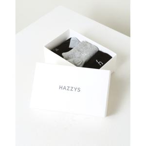 헤지스 여성 24FW BEST선물추천 혼합 발목양말 3종 세트 블랙 HSSS4D801BK