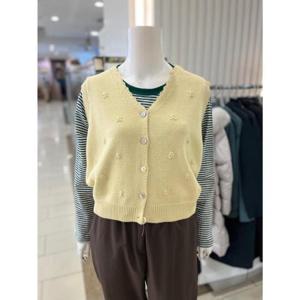 화이트호스 세이브존01 핸드자수니트조끼 W244451