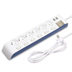 현대 하이탭 개별 6구1.5M USB 멀티탭(16A)