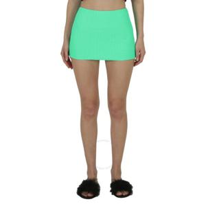 티바이알렉산더왕 여성용 민트 줄렙 올 오버 로고 미니 스커트 4CC2238038-MINT JULEP