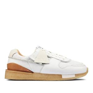 클락스 토런 가죽 스니커즈 26160480 WHITE