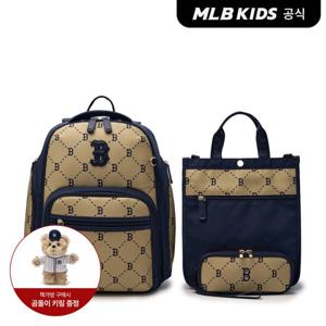 [택가239,000원][MLB키즈]자카드 모노그램 3PCS 책가방 세트 BOS (Navy)7ABKMD35N-43NYS