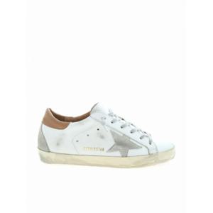 [GOLDEN GOOSE] 여성 트레이너 슈퍼스타 스니커즈 인 화이트 앤 brown GWF00102F00218210803 /8