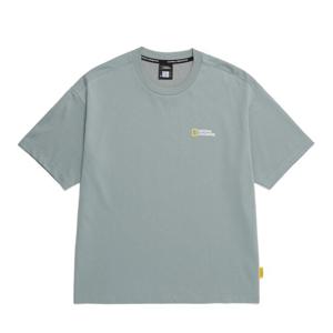 내셔널지오그래픽 N255UTS909 세미오버핏 수피마 반팔 티셔츠 KHAKI GREEN