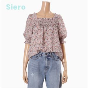 [시에로]프릴장식 스모킹 블라우스 SH2SHF081