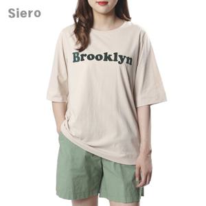 [시에로]와끼겹단작 BROOKLYN 프린트 티셔츠 SF2TSF130