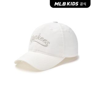 [MLB키즈 공식] 25N 스트릿 여아 컬시브 나일론 볼캡 NY (Ivory) 7FCPVT95N-50IVS
