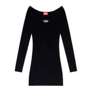 디젤 오프숄더 리브 미니 원피스 A14188ODLAX9XX Black