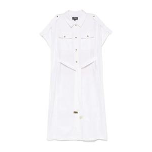 바버 벨티드 셔츠 원피스 LDR0887WH11 WH11 WHITE