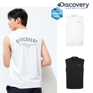 [디스커버리] 25SS 프레시벤트 남성 백레터링 슬리브리스 DMSL71053