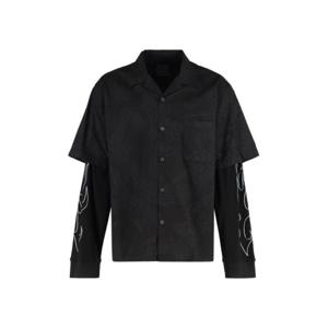 지방시 반팔 셔츠 BM60ZL1YEM 001 Black