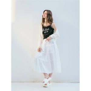 [에고이스트] ER2OSK09 레이스 셔링 롱 스커트 (25년 여름)