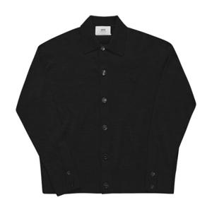 AMI UKC042 KN0039 001 아미 드 꾀흐 토널 하트 로고 공용 가디건
