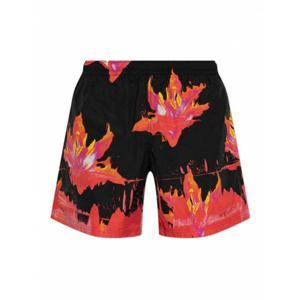 [ALEXANDER MCQUEEN] 남성 스윔 반바지 트렁크 블랙 스윔수트 위드 레드 프린트 8168324419Q1074 /8