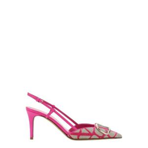 Valentino VLogo 시그니처 포인티드 토 슬링백 펌프스 3W2S0R01EBH YVG TP943330056