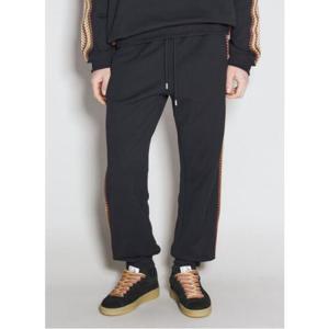 25 SS 랑방 사이드 커브 엠브로이드 조거 트랙 팬츠 블랙 RM TR0054 J212 H23 10