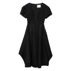 25 SS 31필립림 퍼프 소매 V넥 미디 드레스 P25190960LCE TP440018193