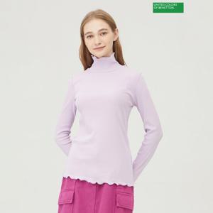베네통 골지 터틀 티셔츠 BATS96361_VO