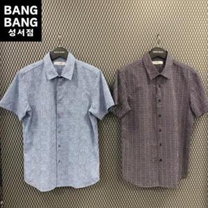 뱅뱅빅사이즈 HC04 남성 시어서커 쿨 반팔 남방 BSL313