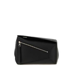 LOEWE Black leather small Puzzle belt bag B510SEBX02 BLACK