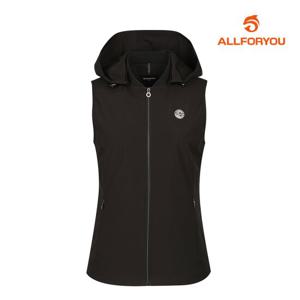 [올포유] 여성 후드 테잎 장식 집업 베스트 AWVEL8171-199