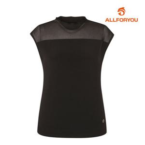 [올포유] 여성 시스루 패치 민소매 티셔츠 ALTSL5446-199_G
