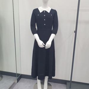 [로엠]배색카라 스웨터 원피스_RMOKE23R15_CJ