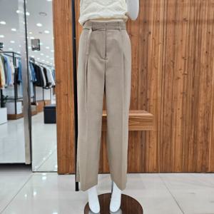 [지컷]지컷 원 턱 벨티드 폴리 팬츠 7214230303