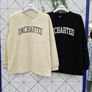 [에꼴리에]에꼴리에 주니어 블랙 레터링 바이오 라운드티 25C040