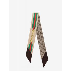 [GUCCI] 라프리마 여성 스카프 실크 방도 756937 3G0012164 DARK BROWN/D BROWN /12