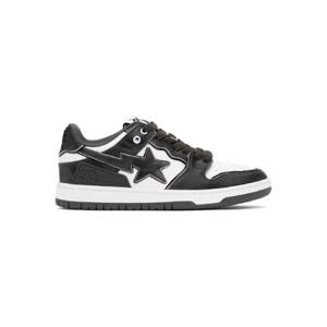 BAPE 스니커즈 블랙   화이트 SK8 스타  1 M2 스니커즈 242546M237023