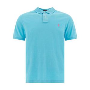 POLO RALPH LAUREN Pique polo shirt 710782592023TURQUOISE NOVAC3664