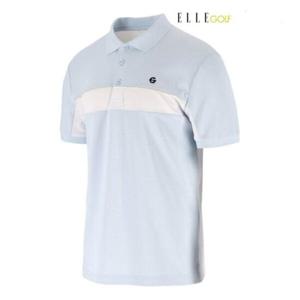 [엘르골프]23 남성 여름가슴배색 폴로 티셔츠 6J35204-801
