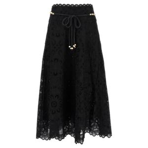 짐머만 미디 스커트 4248SSS251BLK Black