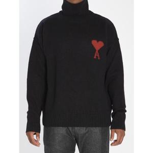 AMI PARIS Ami de Coeur turtleneck sweater UKS839009