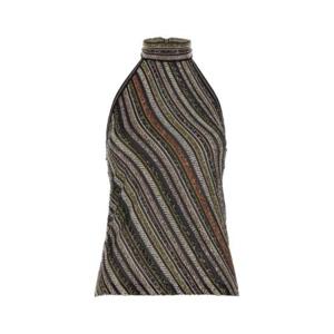 Missoni 스트라이프 슬리브리스 탑 DS25WK04BK01C3 SM9T5 TP946489183