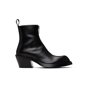 25 SS McQueen 남성 블랙 스패로우 부츠 251259M228001