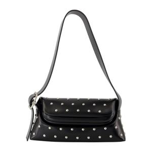오소이 폴더 브로트 숄더 백 25FB01016253 BLACK STUD