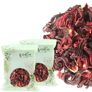 동의한재 2025년산 A급 이집트 히비스커스 꽃잎 차 500g x 2개