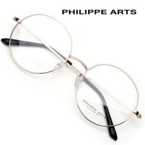 필립아츠 안경테 PA8005 C6 오버사이즈 동글이 안경 메탈테