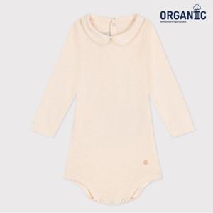[쁘띠바또] 베이비 오가닉 피터팬 카라 바디수트 (NTF41NB10F_IV