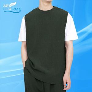 [빌리버스] 남성 민소매 여름 라운드 무지 나시 티셔츠 BWWT046