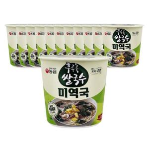 농심 후루룩쌀국수 미역국 74g 12개
