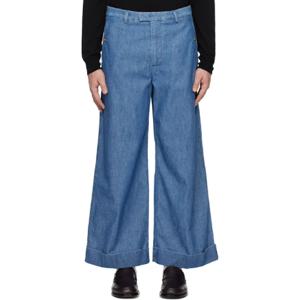 25 FW 발렌티노 남성 블루 코튼 데님 진 251476M186004