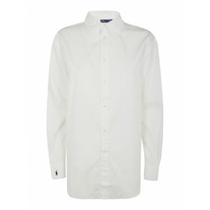 [POLO RALPH LAUREN] 여성 셔츠 롱 슬리브 Ligh StButton 프론트 211891422001 화이트 /8