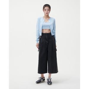 [랩]턱주름 데끼 비죠 크랍 와이드 팬츠(AR1DP268)