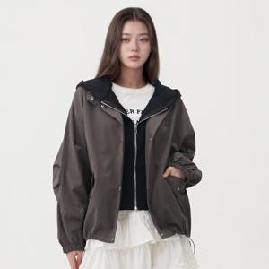 [랩]배색탈착후드 면점퍼(AR1WZS23)